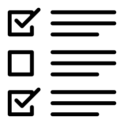 Checklist icon representing prepaid hourly website support
